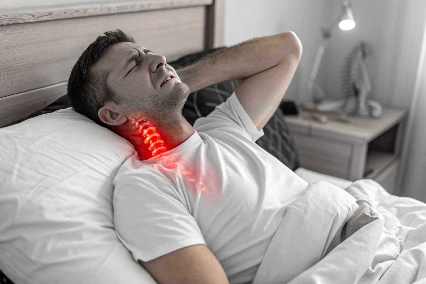 Schlafposition HWS Nackenschmerzen